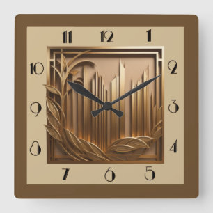 Horloge Carrée Art déco
