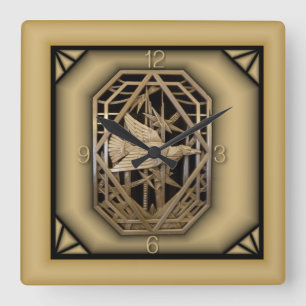 Horloge Carrée Art déco