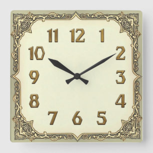 Horloge Carrée Art Déco