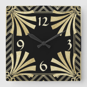 Horloge Carrée Art déco