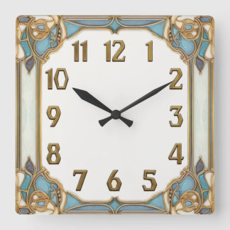 Horloge Carrée Art Déco