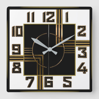 Horloge Carrée Art Déco