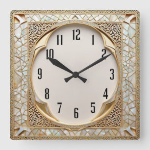 Horloge Carrée Art Déco