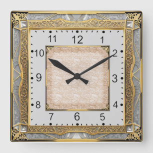 Horloge Carrée Art Déco