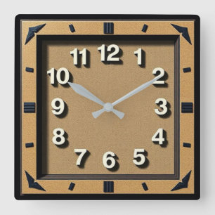 Horloge Carrée Art Déco
