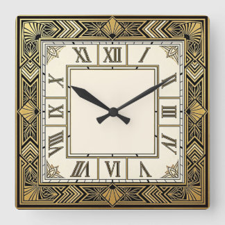 Horloge Carrée Art Déco