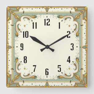 Horloge Carrée Art Déco
