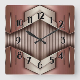 Horloge Carrée Art Déco