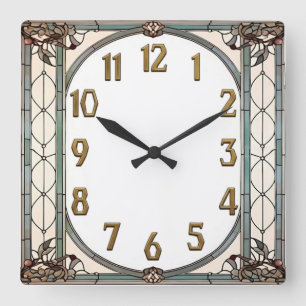 Horloge Carrée Art Déco