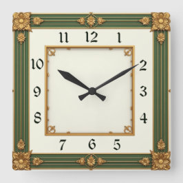 Horloge Carrée Art déco