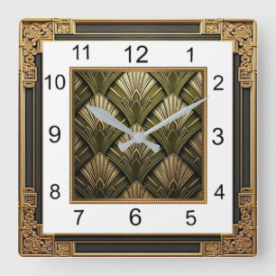 Horloge Carrée Art Déco