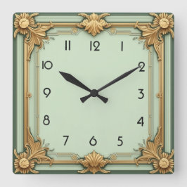 Horloge Carrée Art déco