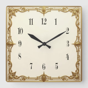 Horloge Carrée Art Déco