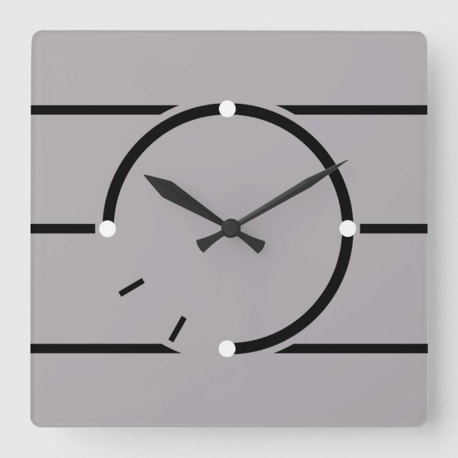 Horloge Carrée Art Deco clock (Recto)