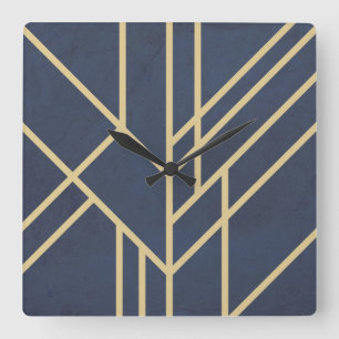 Horloge Carrée Art deco design