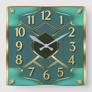 Horloge Carrée Art Déco Mint
