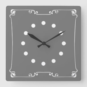 Horloge Carrée Art Nouveau