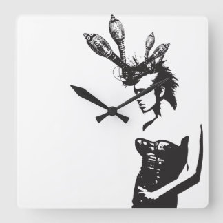 Horloge Carrée Art punk portoricain complet