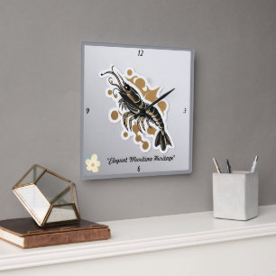 Horloge Carrée "Artiste maritime"
