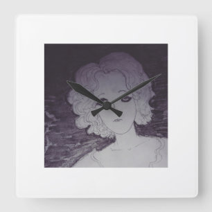 Horloge Carrée Attente