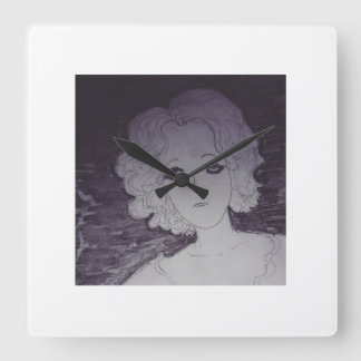 Horloge Carrée Attente