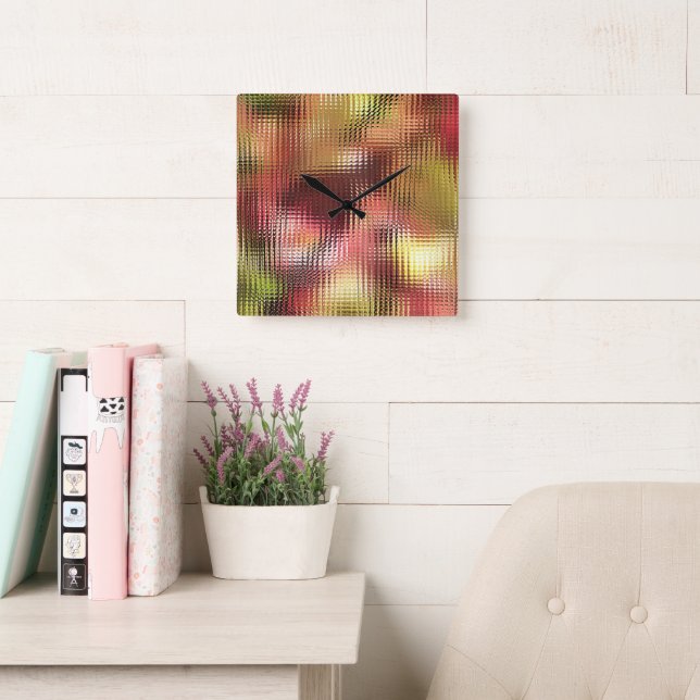 HORLOGE CARRÉE AUTOMNE (Salle de lecture)