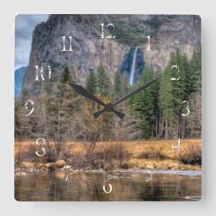 Horloge Carrée Automnes pittoresques de Yosemite