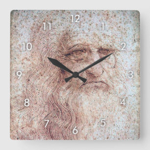 Horloge Carrée Autoportrait, Léonard de Vinci