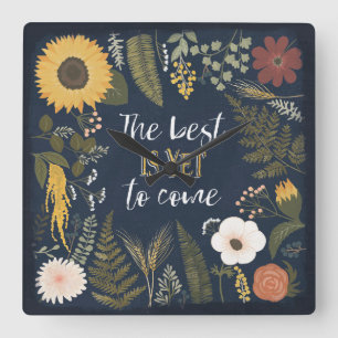 Horloge Carrée Autumn Romance VI   The Best is Yet To Come