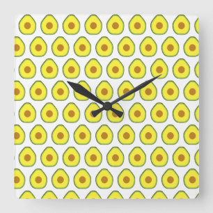 Horloge Carrée Avocado