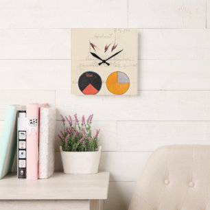 Horloge Carrée avoine, 1920 par Hilma af Klint