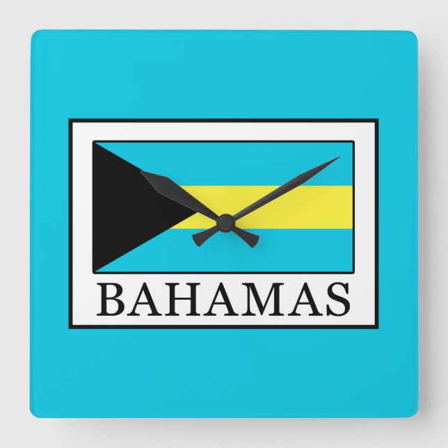 Horloge Carrée Bahamas (Recto)