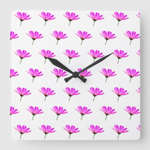 Horloge Carrée Baise rose
