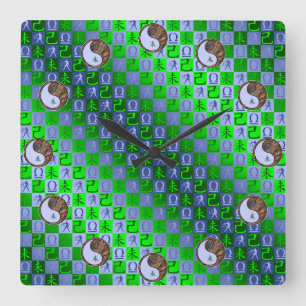 Horloge Carrée Balance & Chèvre de Terre