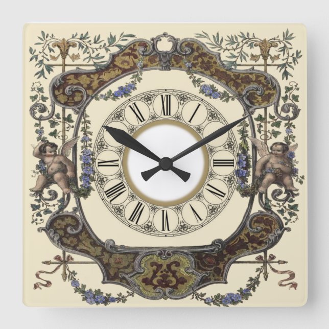 Horloge Carrée baroque (Recto)