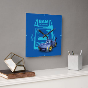 Horloge Carrée Batwheel™ Bam - Batmobile