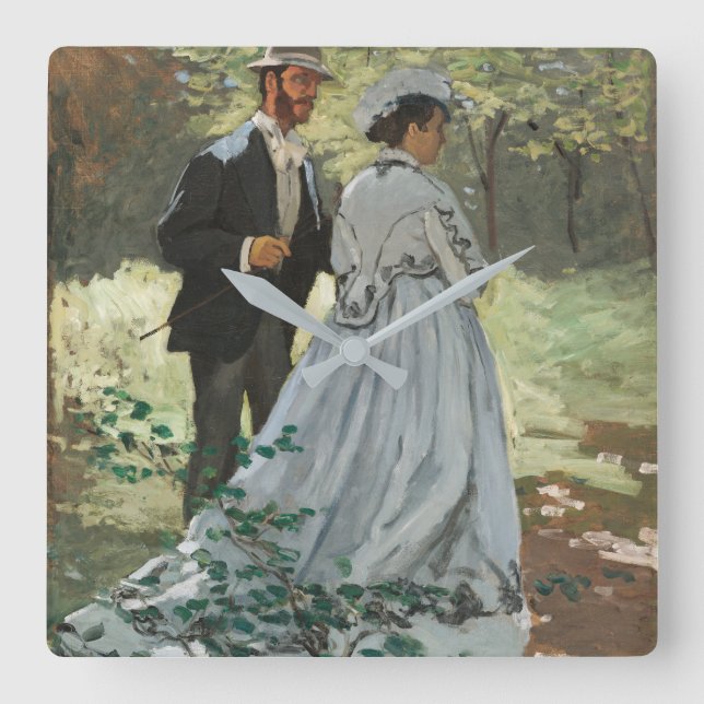 Horloge Carrée Bazille et Camille (1865) par Claude Monet (Recto)