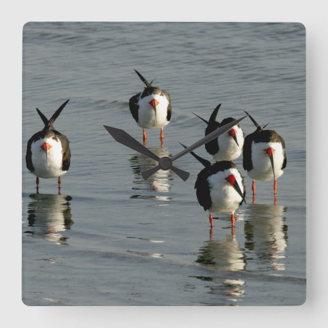 Horloge Carrée Beach Kitchen Wall Clocks (Recto)