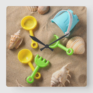 Horloge Carrée Beach Toys