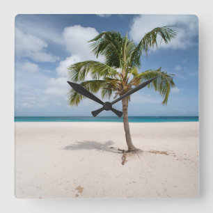 Horloge Carrée Beaches tropicales   Eagle Beach, Aruba