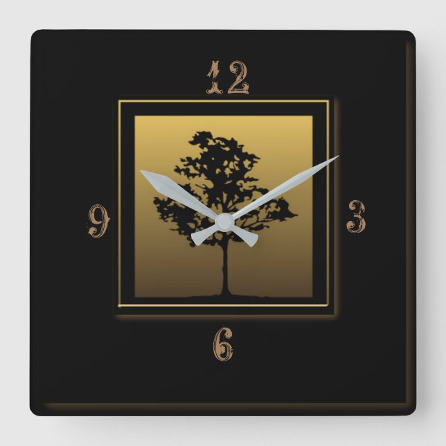 Horloge Carrée Beau art déco (Recto)