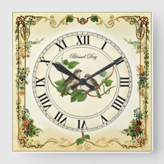 Horloge Carrée Beau Artisanat artisanal artisanal artisanal. Qual
