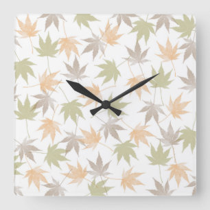 Horloge Carrée Beauté des feuilles d'automne