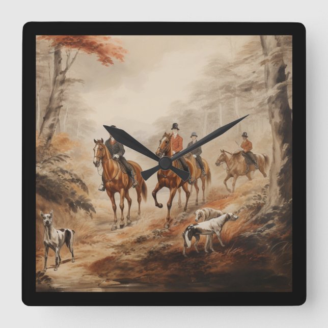 Horloge Carrée Beautiful English Countryside Clock (Recto)