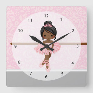 Horloge Carrée Belle ballerine