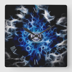 Horloge Carrée Belle conception oculaire