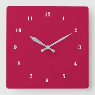 Horloge Carrée Belle couleur - Personnalisable