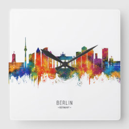 Horloge Carrée Berlin Germany Skyline
