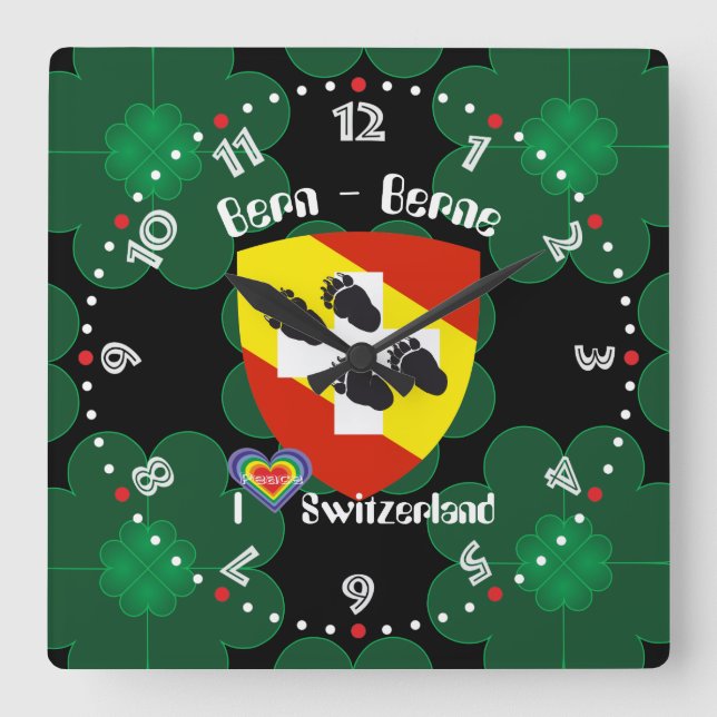 Horloge Carrée Berne Berne Berna Schweiz Suisse Svizra (Recto)