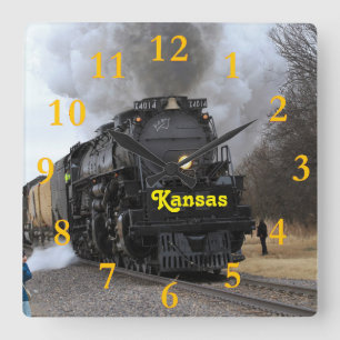 Horloge Carrée Big Boy 4014 Black Wolf Kansas
